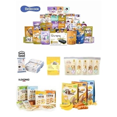 韓國最HIT BEBECOOK,BEBEFOOD, ILDONG有機嬰幼兒食品