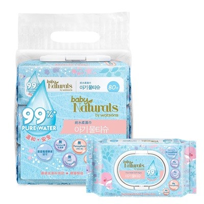 屈臣氏99%純水柔濕巾 