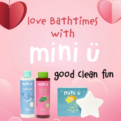 MiniU 沐浴套裝(泡泡沐浴洗髮2支+指定沐浴球1款)