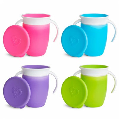 MUNCHKIN 7OZ 神奇360度學飲杯連蓋 (2件)