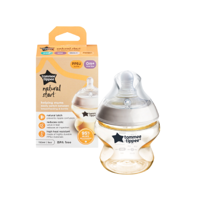 Tommee Tippee Natural Start 150ml PPSU 奶瓶附超柔軟慢流量奶嘴