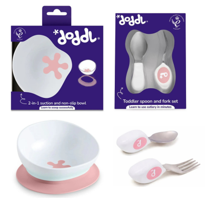Doddl 餐具2件套裝 -叉匙+碗