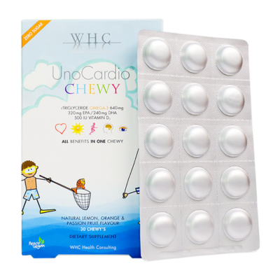 WHC UnoCardio®CHEWY小超人兒童啫喱魚油