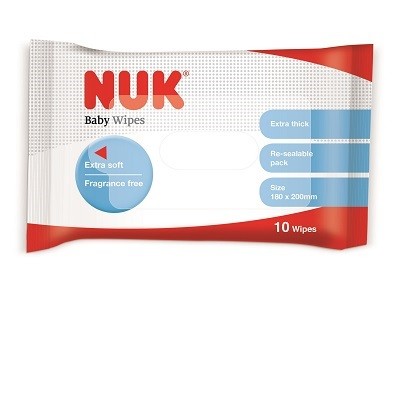 NUK嬰兒濕紙巾10片裝