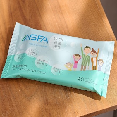 ASFA 除菌濕紙巾【40片裝】經濟裝