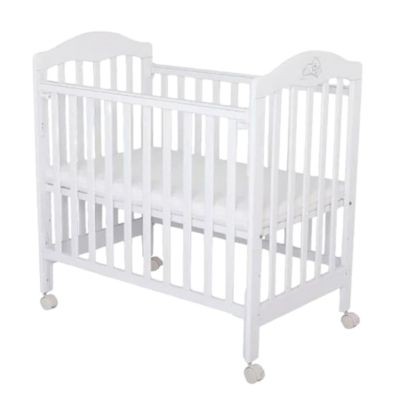 LA BABY 嬰兒木床-白色 (23.5"X37.5") (送海馬牌床褥)