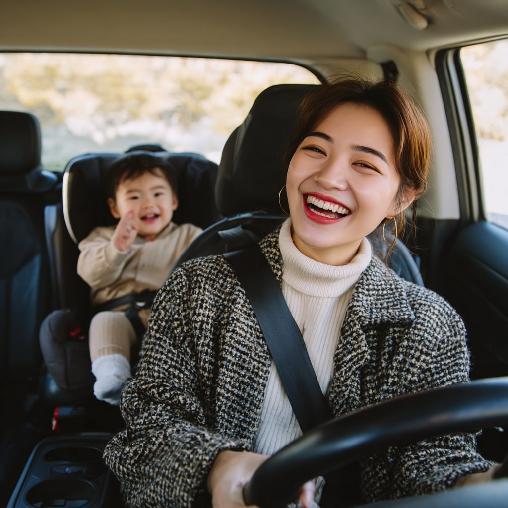 Baby in car seat