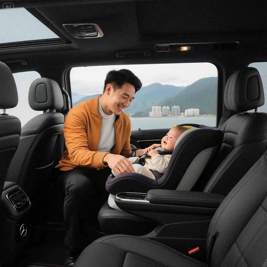 Baby in car seat