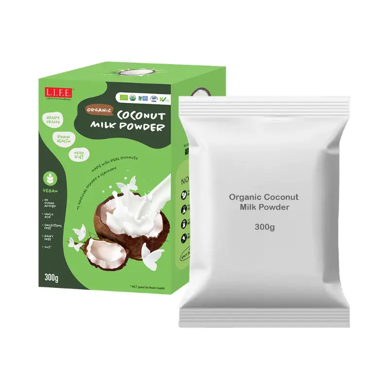 Life Is For Excellence 有機香滑椰子忌廉粉 環保ESG裸盒裝 300g