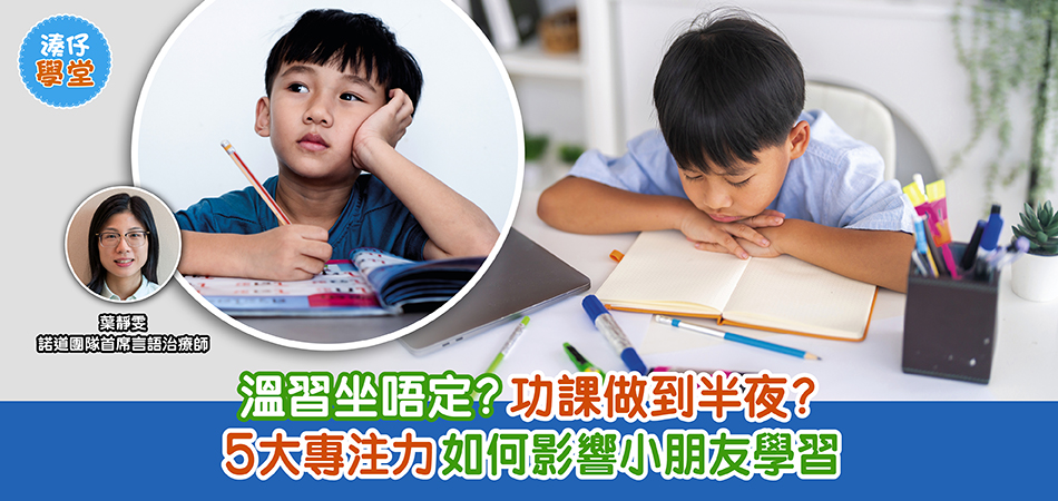 湊仔學堂｜溫習坐唔定？功課做到半夜？5大專注力如何影響小朋友學習